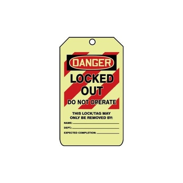 Accuform Danger, RP-Plastic, 3-1/4 in Width, 3/8 in Height, , 10 PK TAW204 - main